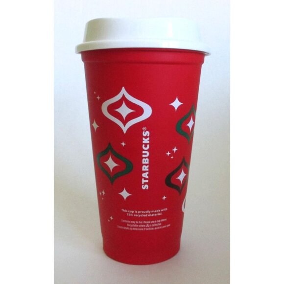 Starbucks Holiday 2023 Red Cup Day Reusable 16 oz Cup with Lid - Picture 3 of 6